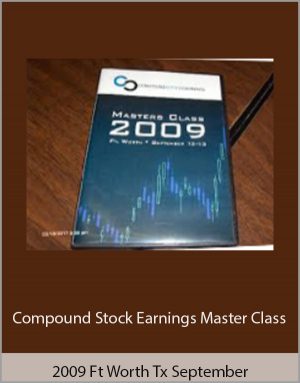 Compound Stock Earnings Master Class 2009 Ft Worth Tx September 12 13 DVD set