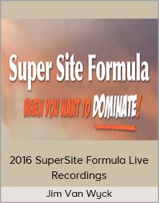 Jim Van Wyck - 2016 SuperSite Formula Live Recordings