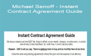 Michael Senoff - Instant Contract Agreement Guide