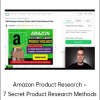 Amazon Product Research – 7 Secret Product Research Methods