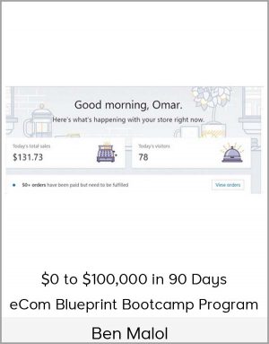 Ben Malol - $0 to $100,000 in 90 Days - eCom Blueprint Bootcamp Program