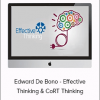 Edward De Bono - Effective Thinking & CoRT Thinking