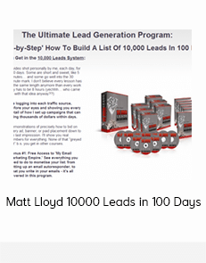 Matt Lloyd 10000 Leads in 100 Days