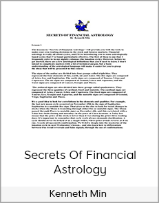Kenneth Min - Secrets Of Financial Astrology