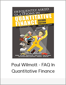 Paul Wilmott - FAQ In Quantitative Finance