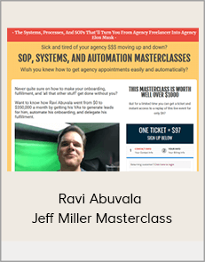 Ravi Abuvala - Jeff Miller Masterclass
