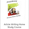 Sean DSouza - Article Writing Home Study Course