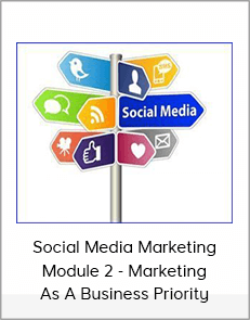 Social Media Marketing Module 2 - Marketing As A Business Priority