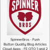 SpinnerBros - Push Button Quality Blog Articles Cloud Apps - FE OTO 1 and 2
