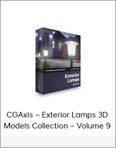 CGAxis – Exterior Lamps 3D Models Collection – Volume 9