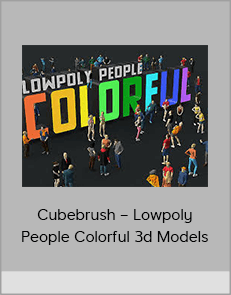 Cubebrush – Lowpoly People Colorful 3d Models