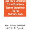 Get Inside Booked & Paid To Speak
