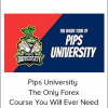 Pips University – The Only Forex Course You Will Ever Need