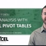 Chris Dutton - DATA ANALYSIS - EXCEL PIVOT TABLES