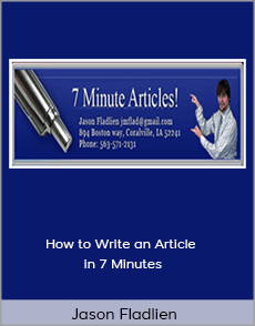 Jason Fladlien - How to Write an Article in 7 Minutes