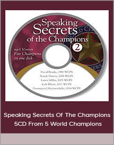 Speaking Secrets Of The Champions 5CD From 5 World Champions