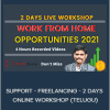 SUPPORT - FREELANCING - 2 DAYS ONLINE WORKSHOP (TELUGU)