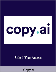 Copy.ai - Solo 1 Year Access