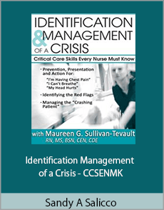 Sandy A Salicco - Identification Management of a Crisis - CCSENMK