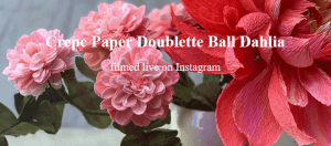 Amity Katharine Libby - Crepe Paper Doublette Ball Dahlia