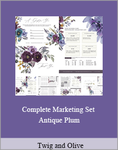 Twig and Olive - Complete Marketing Set - Antique Plum